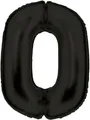 Produktbild: Folienballon Zahl 0 schwarz 86 cm