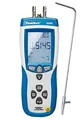 Produktbild: PeakTech 5145 2 in 1 Differenz-Druckmessgerät und Luftgeschwindigkeitsmesser mit Pitot Rohr, Differenzdruck Manometer mit USB, Luftmasse und Lufttemperatur