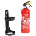 Produktbild: EXDINGER Pulver-Feuerlöscher Autofeuerlöscher GP-1x ABC 1 kg Löschpulver frostsicher mit Manometer, Dauerdruck, ABC-Pulver, (1-St) Dauerdrucklöscher, Sicherungskeil, mehrfach befüllbar rot 9 cm x 30 cm