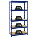 Produktbild: Proregal Schwerlastregal, Blau, Metall, Rechteckig, 90x180x45 cm, Freizeit, Heimwerken, Werkstatt, Schwerlastregale