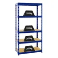 Produktbild: PROREGAL Schwerlastregal Tiger Blau 180x90x45cm für Gesamtlast 1365kg Kellerregal, Steckregal, Garagenregal, Lagerregal