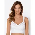 Produktbild: Entlastungs-BH WÄSCHEPUR, Damen, Gr. 105, Cup E, weiß, 85% Polyamid, 10% Elasthan, 5% Viskose, BHs BH Entlastungs-BH Bügelloser-BH
