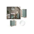 Produktbild: Vicco Badmöbel-Set Karen Sonoma Mintgrün 3 Teile