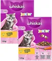 Produktbild: 2 x 1,9 kg Whiskas Junior Huhn (€ 8,93 /kg) Kätzchenfutter für 2. - 12. Monat