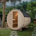 Produktbild: Artsauna Outdoor Fasssauna Spitzbergen 180 für 4 Personen - 6 kW Ofen & Zubehör