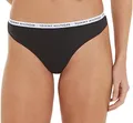 Produktbild: Tommy Hilfiger Damen Strings Tangas, Schwarz (Black/Black/Black), XS