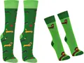 Produktbild: WOWERAT Witzige Socken „Dackel“, Baumwolle für Teenager, Damen und Herren 2er-Bündel (Gr.42-47, Dackel)