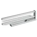 Produktbild: SO-TECH® Handtuchhalter Aluminium ausziehbar 1 oder 2-armig in Chrom oder Aluoptik, zweiarmig, drehbar, Länge 335 mm, Aluminiumoptik, 2 Stück silberfarben 3.8 cm x 9.2 cm x 33.5 cm