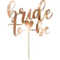 Produktbild: Partydeco Cake topper Bride to be, 17.5 cm, rose gold (1 pkt / 1 pc.) (1 Stück) (KPT70-019R)