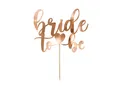 Produktbild: partydeco Tortenstecker, Torten Topper Bride to be 17,5cm roségold