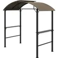 Produktbild: Outsunny Grillpavillon  Stahl Polyesterstoff Khaki 233L x 110B x 235H cm