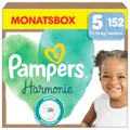 Produktbild: Pampers Harmonie Windeln Größe 5, 152 Windeln, 11kg-16kg, sanfter Hautschutz mit 100Prozent Pampers Schutz