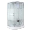 Produktbild: Deluxe Dampfdusche WHAWP-120-DD-L 120x80 (links) mit Dampf Duschwanne Dusche