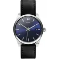 Produktbild: MVMT Herren Armbanduhr  Element Nitro 43 mm Datumsfenster Armband Leder 28000041-D - Silber/Schwarz
