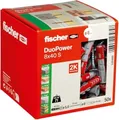 Produktbild: fischer DUOPOWER 8 x 40 S LD, Spreizdübel, Beton, Metall, Grau, Pozidriv, PZ2