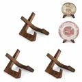 Produktbild: ANBOXIT Schalenständer zur Präsentation, 3er Pack 3,5-Zoll-Schalenhalter, Holz-Aufsteller, Ständer für große tiefe Schalen, Platten und Gerichte, 11,7 x 10 x 9 cm (für Schalen unter 6,3 cm Höhe)