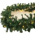 Produktbild: Mojawo XL 70 LED Girlande Beleuchtet Tannengirlande Lichterkette 540 cm Außen