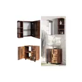 Produktbild: Vicco Badmöbelset Ilias Old Style modern Badezimmerschrank Badschrank Badezimmermöbel Waschtischunterschrank Waschbeckenunterschrank Spiegelschrank Schranktür Schrankfach Schrankschublade