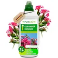 Produktbild: Purgrün® Oleander-Dünger 1 Liter – Prächtige Blüten und gesundes Wachstum – Premium-Flüssigdünger mit Spurennährstoffen – Erhöhte Widerstandskraft dank Kalium – Konzentrat für 200 Liter Gießwasser