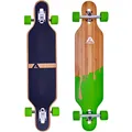Produktbild: Apollo Longboard, Komplettboard mit Deck aus Bambus & Fiberglas, High-End Board mit ABEC 9 Kugellager, Flex 2 Longboards für Jugendliche und Erwachsene, Profi-Cruiser