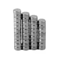 Produktbild: Strong Magnets Neodym Magnet - Rund 2 x 1 mm - 10 Stück - Extra stark, hält bis 100 g - Für Magnettafel, Kühlschrank, Whiteboard, Pinnwand, Büro