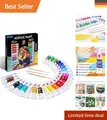 Produktbild: Acrylfarben Set mit 24 Farben (12ml) – , Lichtecht & Schnell Trocknend