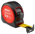 Produktbild: SOLA PROTECT DS - Bandmaß 5m / 25mm - extrem robustes Rollbandmaß mit Nylonbeschichtung - Stahlband mit doppelseitiger Skala - Genauigkeitsklasse II - Rollmeter mit großem Endhaken - Länge 5m/25mm