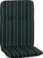 Produktbild: beo Paspelauflage Hochlehner aus Baumwolle/Polyester - blau dunkelgrün gestreift