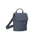 Produktbild: Zwei Kleiner Damenrucksack Mademoiselle.M MR45 Mini-Rucksack 2 Liter klassisch-eleganter Daypack mit Magnet-Verschlussklappe, Reißverschlussfach am Rücken & Schlüsselring (nubuk-blue)