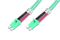 Produktbild: DIGITUS DK-2533-01/3 – Glasfaserkabel OM3 – 1 m – LC zu LC – Duplex LWL Kabel –