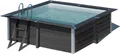 Produktbild: GRE Composite WPC Pool Set rechteck 3,26m x 3,26m x 0,96m Super Komplettset Rechteckpool / 326 x 326 x 96 cm Rechteckbecken Poolset