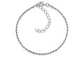 Produktbild: Materia Silberarmband Kordelkette 1,2mm gedreht 18-23cm SA-27, 925 Sterling Silber, rhodiniert