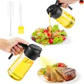 Produktbild: Öl Sprühflasche,470ml Ölsprüher für Speiseöl Glas ,2 in 1 Ölsprüher für Speiseöl