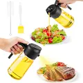Produktbild: Öl Sprühflasche,470ml Ölsprüher für Speiseöl Glas ,2 in 1 Ölsprüher für Speiseöl