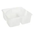 Produktbild: VBS Aufbewahrungsbox mit 3 Fächern Sortierbox Kunststoff 23.5x23.5x13.0 cm 1 Stk Ganzjährig