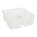 Produktbild: VBS Aufbewahrungsbox 3 Fächer 23.5x23.5x13 cm Kunststoff Organizer Box