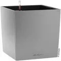 Produktbild: Lechuza Übertopf CUBE 40, silber metallic, 39 x 40 x 39 cm, aus Kunststoff, für innen und außen, Wasserspeicher und Innentopf