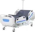 Produktbild: VEVOR Premium 5-Funktions-Krankenhausbett, voll elektrisch, mit Trendelenburg- und umgekehrten Trendelenburg-Lagern, 5-Zoll-Feststellrollen, Infusionsständer, Tragfähigkeit 550 lbs.