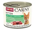 Produktbild: animonda Carny Katzen Nassfutter Kitten Rind + Huhn + Kaninchen (12 x 200g), Kitten getreidefreies Katzennassfutter ohne Zucker für wachsende Kätzchen bis 1 Jahr, mit frischen Zutaten
