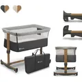 Produktbild: Lionelo Leonie 3in1 Kinderbett Babybett Beistellbett Wiege Zustellbett Matratze Grau - Grau