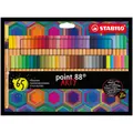 Produktbild: Fineliner - STABILO point 88 - ARTY - 65er Pack - mit 65 verschiedenen Farben