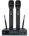 Produktbild: PERWHY UHF Drahtloses Mikrofon, Professional Dual Handheld Kabelloses #SG