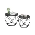 Produktbild: VASAGLE Couchtisch-Set schwarz 2 Stück LET040B22