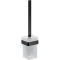 Produktbild: emco loft Toilettenbürstengarnitur, Wandmodell, Kristallglas satiniert, 051513300, Farbe: Schwarz