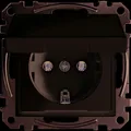 Produktbild: Merten MEG2311-0325 SCHUKO-Steckdose mit Klappdeckel, System M, Steckklemmen, ak