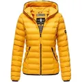 Produktbild: Navahoo Steppjacke Neevia modische Damen Übergangsjacke mit Kapuze gelb XS (34)