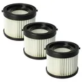Produktbild: vhbw Filterset 3X Staubsaugerfilter kompatibel mit Milwaukee M18 CV-0, M18 CV Staubsauger - HEPA Filter Allergiefilter