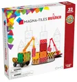 Produktbild: Magna-Tiles Builder 32‑teiliges Magnetbaukasten mit Straßenplatten, Kran und Fahrzeug, ab 3 Jahren, STEAM-Spielzeug zum kreativen Bauen, kompatibel Sets
