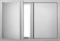 Produktbild: VEVOR Grill-Zugangstür, 774 x 532 mm, Doppelte Außenküchentür, Flächenbündig Montierte Edelstahltür, Vertikale Wandtür mit Versenkbaren Griffen, für Grillinsel, Grillstation, Außenschrank