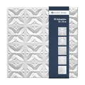 Produktbild: Deckenplatten aus Styropor EPS - Deckenpaneele leicht & robust im modernen Design - (2QM Sparpaket MARGARETA 50x50cm) Verkleidung Deckenplatten Decke
